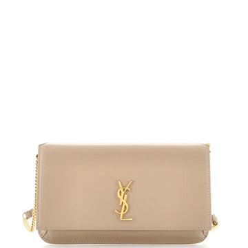Saint Laurent Classic Monogram Phone Holder Shoulder Bag Leather