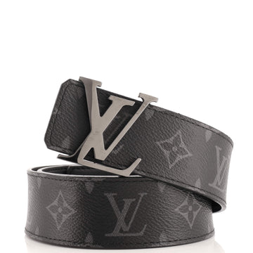 Louis Vuitton LV Initiales Reversible Belt Monogram Eclipse Canvas and Leather Wide