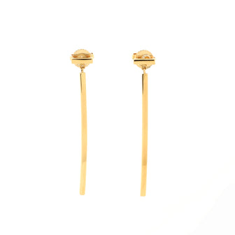 Tiffany & Co. T Wire Bar Earrings 18K Yellow Gold