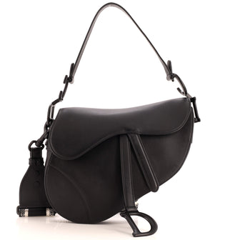 Christian Dior Ultra Matte Saddle Handbag Leather Medium