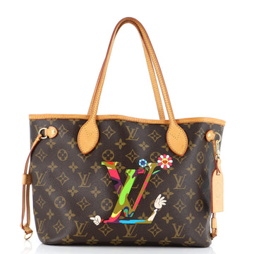 Louis Vuitton Neverfull Tote Limited Edition Monogram Murakami MOCA Hands PM
