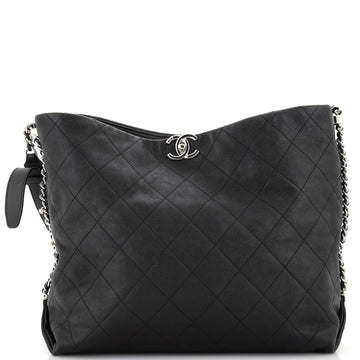 Chanel Braided With Style Hobo Quilted Grained Calfskin Medium