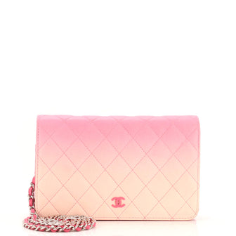 Chanel Wallet on Chain Quilted Ombre Lambskin