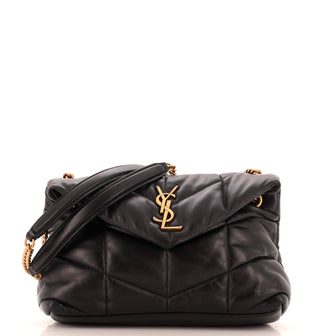 Saint Laurent Loulou Puffer Shoulder Bag Quilted Leather Small