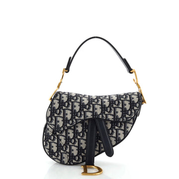 Christian Dior Saddle Handbag Oblique Canvas Mini
