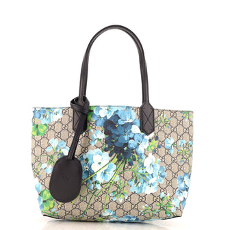 Gucci Reversible Tote (Outlet) Blooms Print GG Coated Canvas Small