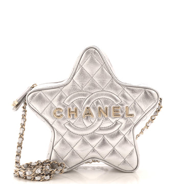 Chanel CC Walk of Fame Star Bag Quilted Metallic Lambskin