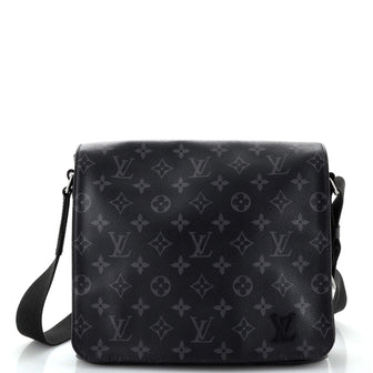 Louis Vuitton District Messenger Bag Monogram Eclipse Canvas PM
