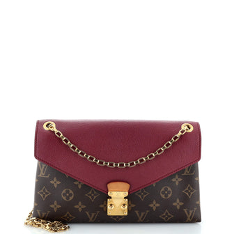 Louis Vuitton Pallas Chain Shoulder Bag Monogram Canvas and Calfskin