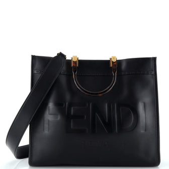 Fendi Sunshine Shopper Tote Leather Medium