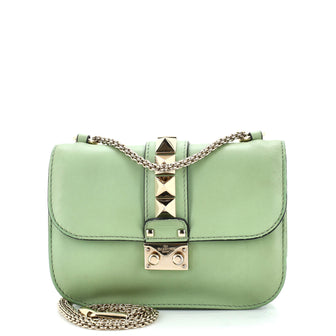 Valentino Garavani Glam Lock Shoulder Bag Leather Small