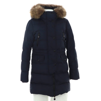 Moncler Women's Fragon Hooded Puffer coat Quilted Polyamide with Down and Fur
