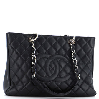 Chanel Grand Shopping Tote Quilted Caviar