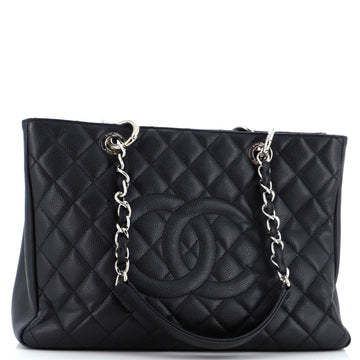 Chanel Grand Shopping Tote Quilted Caviar
