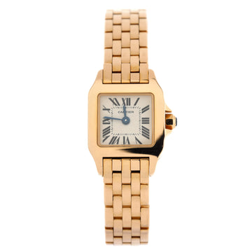 Cartier Santos Demoiselle Quartz Watch Rose Gold 17