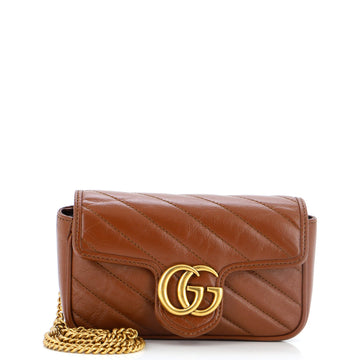 Gucci GG Marmont Flap Bag Matelasse Leather Super Mini