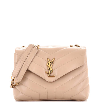 Saint Laurent Loulou Shoulder Bag Matelasse Chevron Leather Small