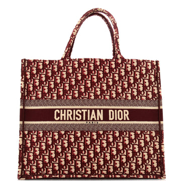 Christian Dior Book Tote Oblique Canvas Large