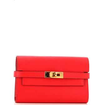 Hermes Kelly Trifold Wallet Epsom Medium