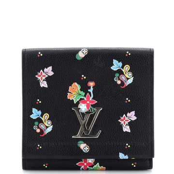 Louis Vuitton Lockme II Wallet Printed Calfskin Compact