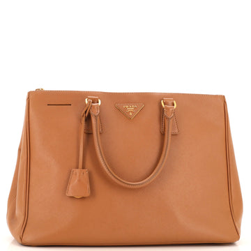 Prada Double Zip Lux Tote Saffiano Leather Large