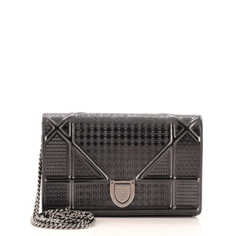 Christian Dior Diorama Wallet on Chain Cannage Embossed Calfskin