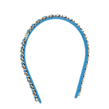 Chanel CC Turnlock Chain Link Headband Lambskin and Metal