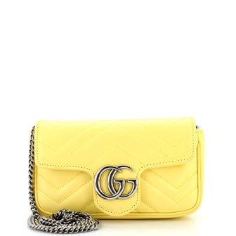 Gucci GG Marmont Flap Bag Matelasse Leather Super Mini