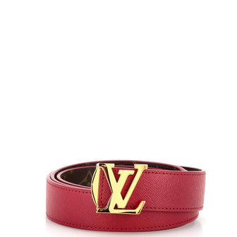 Louis Vuitton LV Initiales Reversible Belt Monogram Canvas and Leather Medium