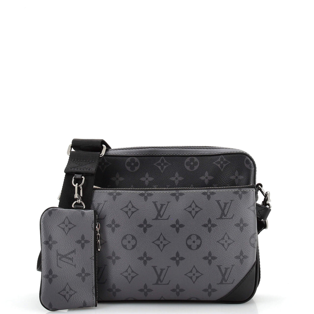 Louis Vuitton Trio Messenger Bag Reverse Monogram Eclipse Canvas