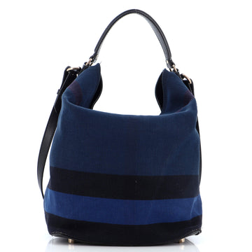 Burberry Ashby Bag House Check Canvas Medium
