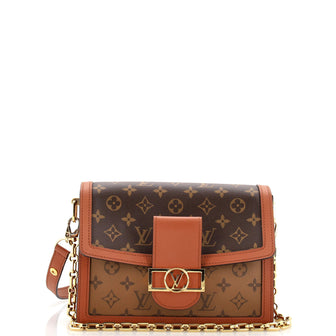 Louis Vuitton Dauphine Shoulder Bag Reverse Monogram Canvas MM