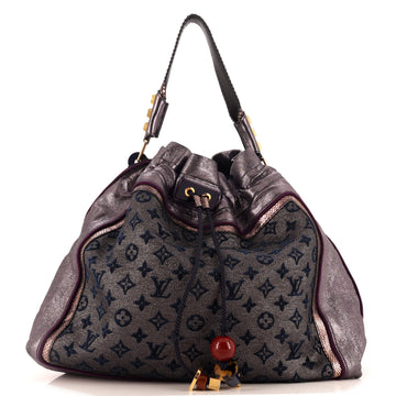 Louis Vuitton Bluebird Handbag Limited Edition Monogram Lurex Canvas