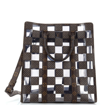 Louis Vuitton Sac Plat Bag Monogram Chess Coated Canvas and PVC