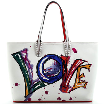 Christian Louboutin Cabata East West Tote Printed Leather Large
