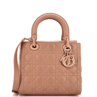 Christian Dior Ultra Matte Lady Dior Bag Cannage Quilt Calfskin Medium