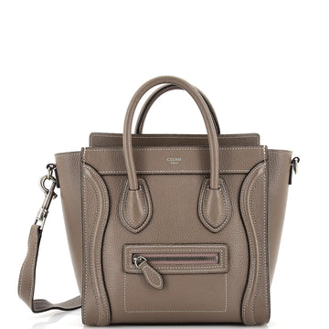Celine Luggage Bag Grainy Leather Nano