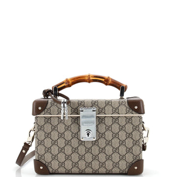 Gucci Bamboo Globe-Trotter Vanity Case GG Coated Canvas