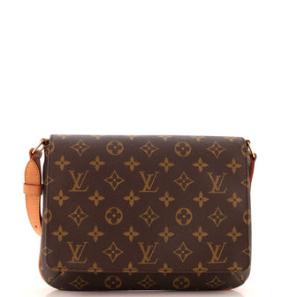 Louis Vuitton Musette Tango Handbag Monogram Canvas