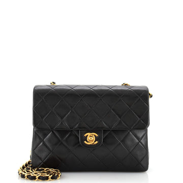 Chanel Vintage Square Classic Flap Bag Quilted Lambskin Small