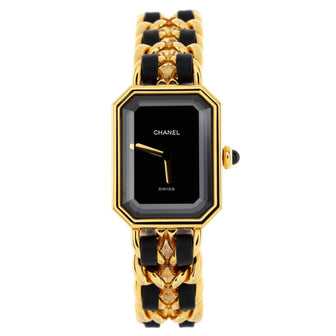 Chanel Premiere Rock Quartz Watch Plated Metal and Leather 20