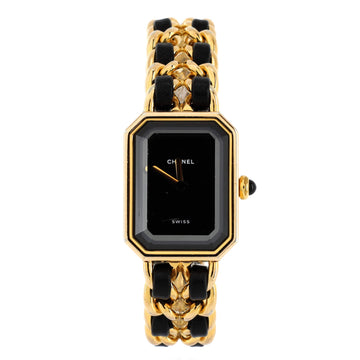 Chanel Premiere Rock Quartz Watch Plated Metal and Leather 20