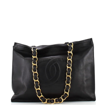 Chanel Vintage CC Chain Tote Lambskin XL