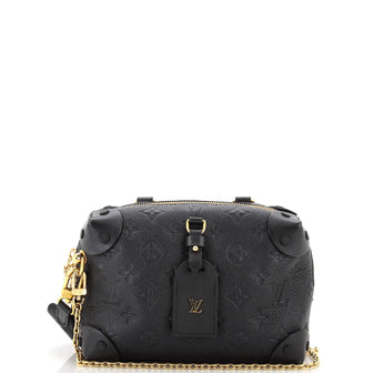 Louis Vuitton Petite Malle Souple Handbag Monogram Empreinte Leather