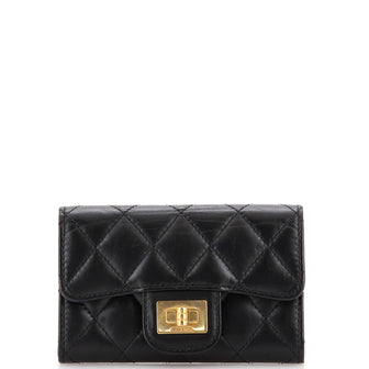 Chanel Reissue Flap Card Case Quilted Aged Calfskin