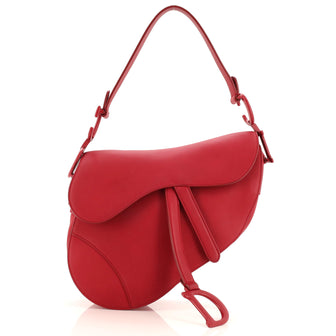 Christian Dior Ultra Matte Saddle Handbag Leather Medium