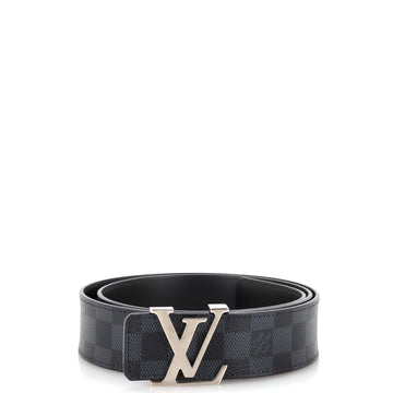 Louis Vuitton LV Initiales Reversible Belt Damier Graphite and Leather Wide