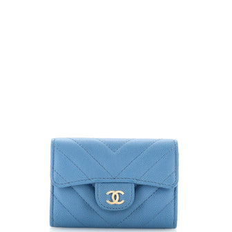 Chanel Classic Flap Card Case Quilted Caviar