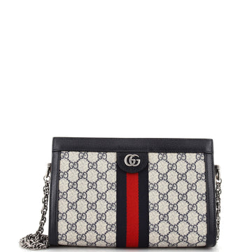 Gucci Ophidia Chain Shoulder Bag GG Coated Canvas Small