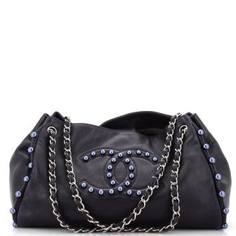 Chanel Pearl Obsession Accordion Tote Lambskin Medium